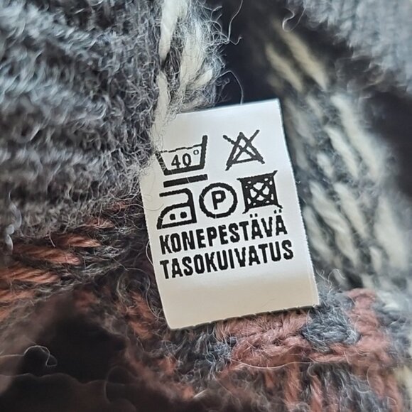 Maria Lammi Merino Wool Handmade Finnish Knit Sweater Vest XL - Picture 11 of 11